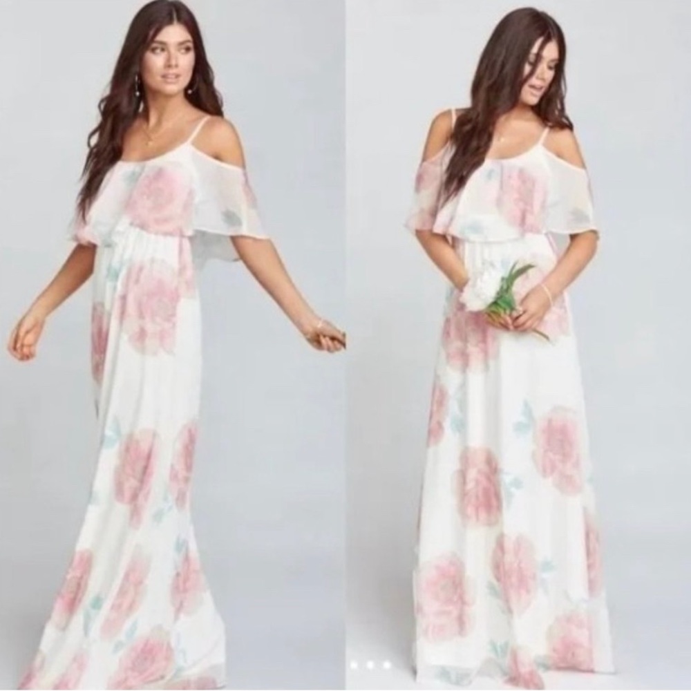 Show Me Your Mumu Caitlin Ruffle Maxi Dress Size Small New With Tags